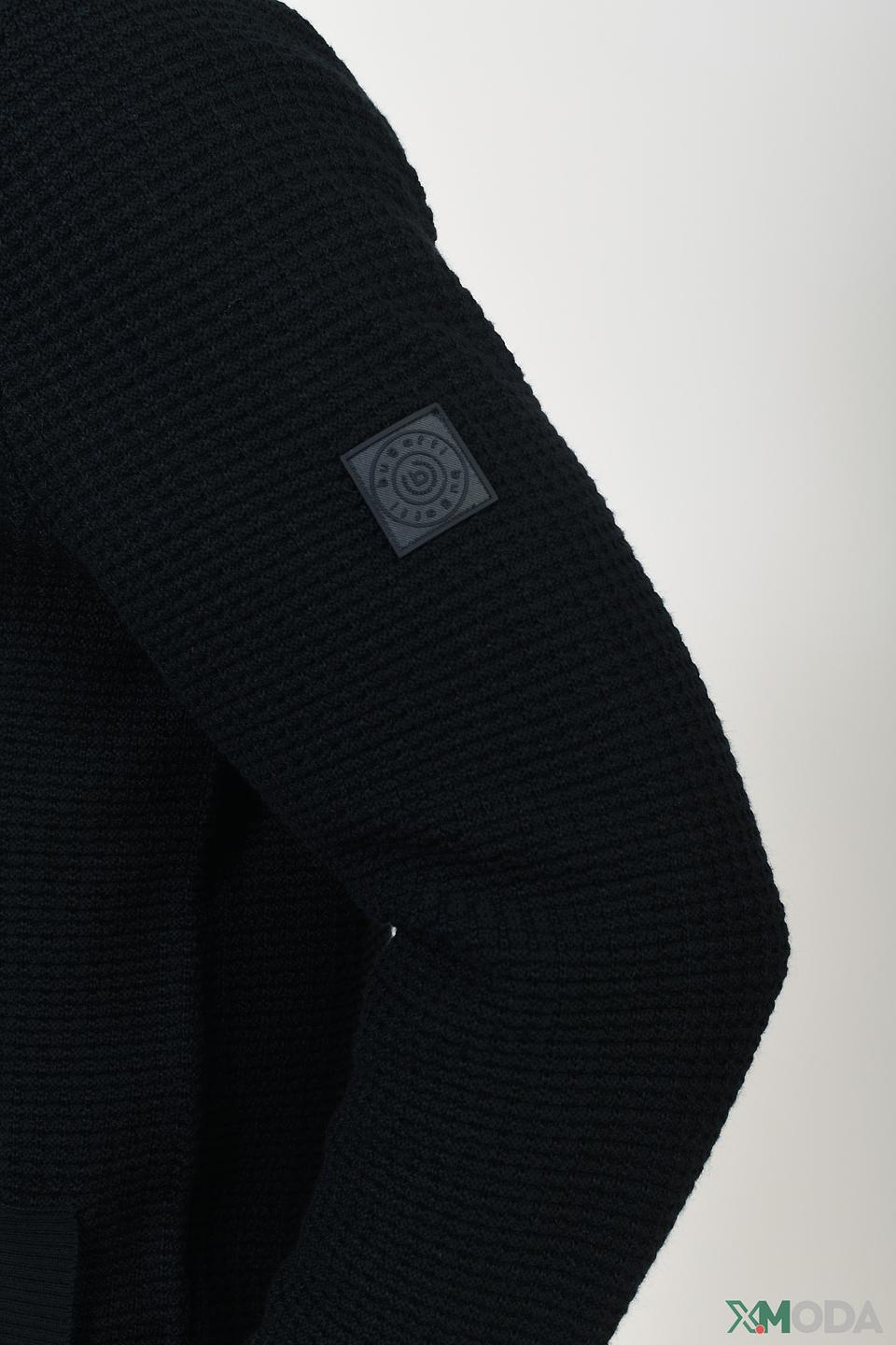 Кардиган Bugatti чёрный на молнии