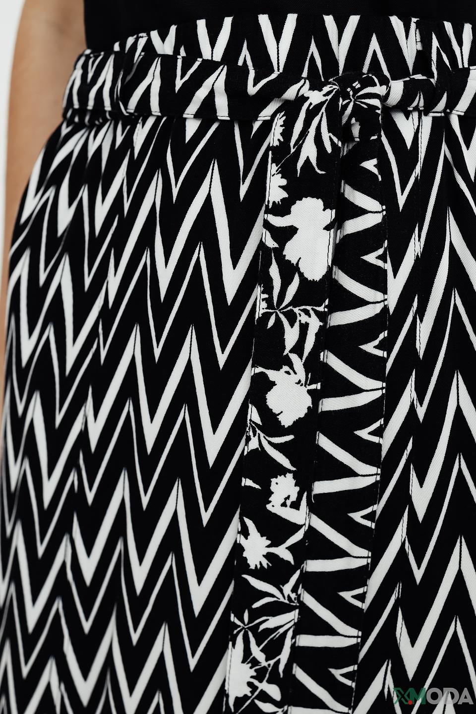 Юбка Betty Barclay зигзаг чёрно-белая