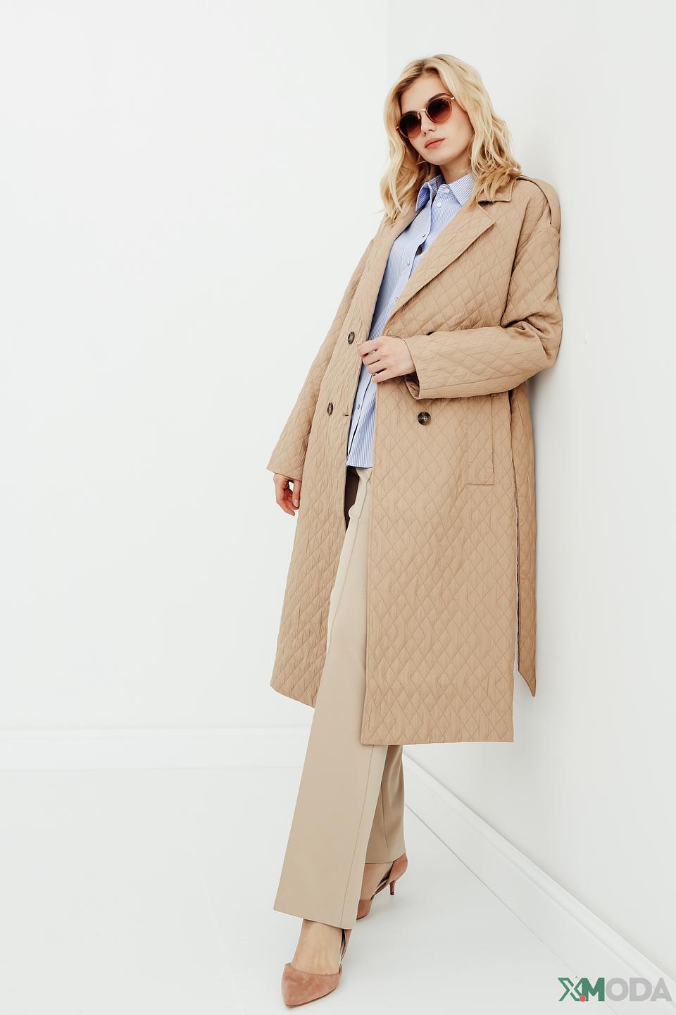 Плащ стеганый Taifun бежевый