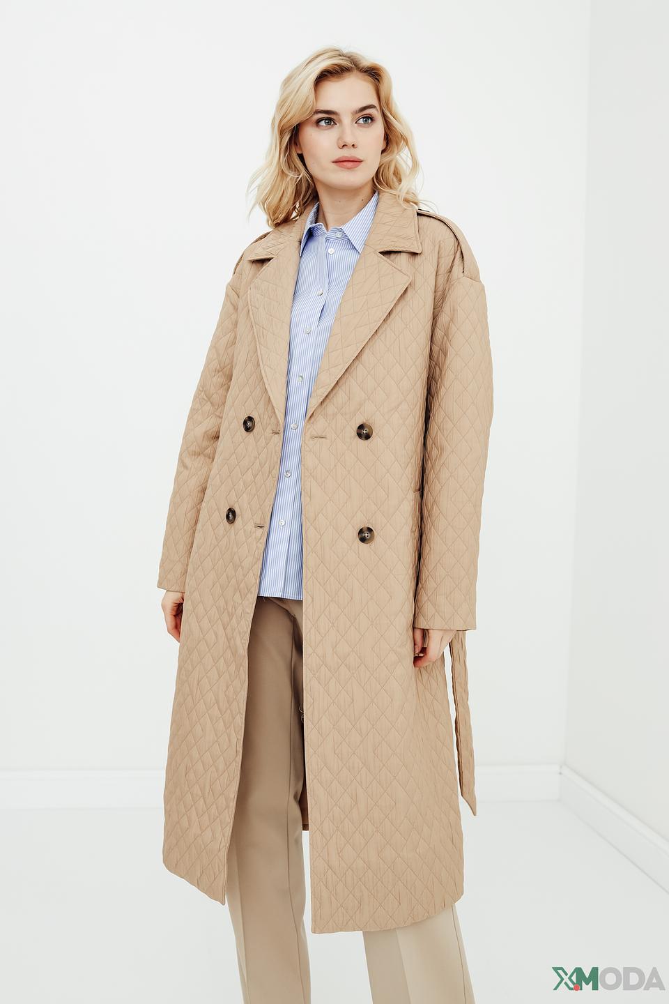 Плащ стеганый Taifun бежевый