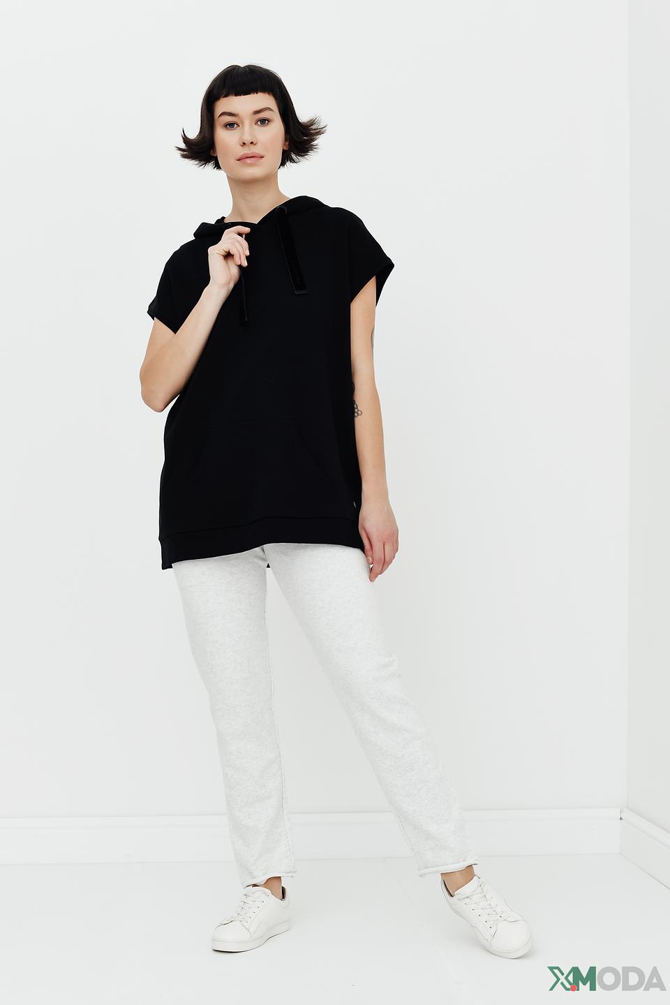 Жилет Monari чёрный с капюшоном