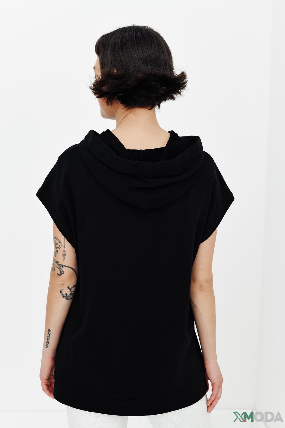 Жилет Monari чёрный с капюшоном