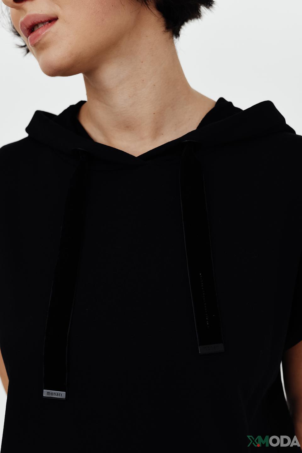 Жилет Monari чёрный с капюшоном