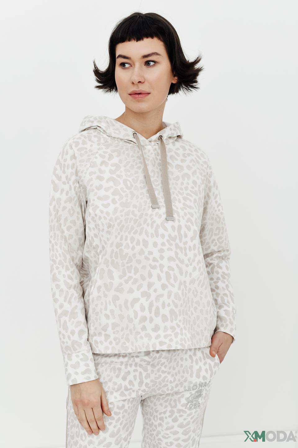 Пуловер Monari с леопардовым принтом