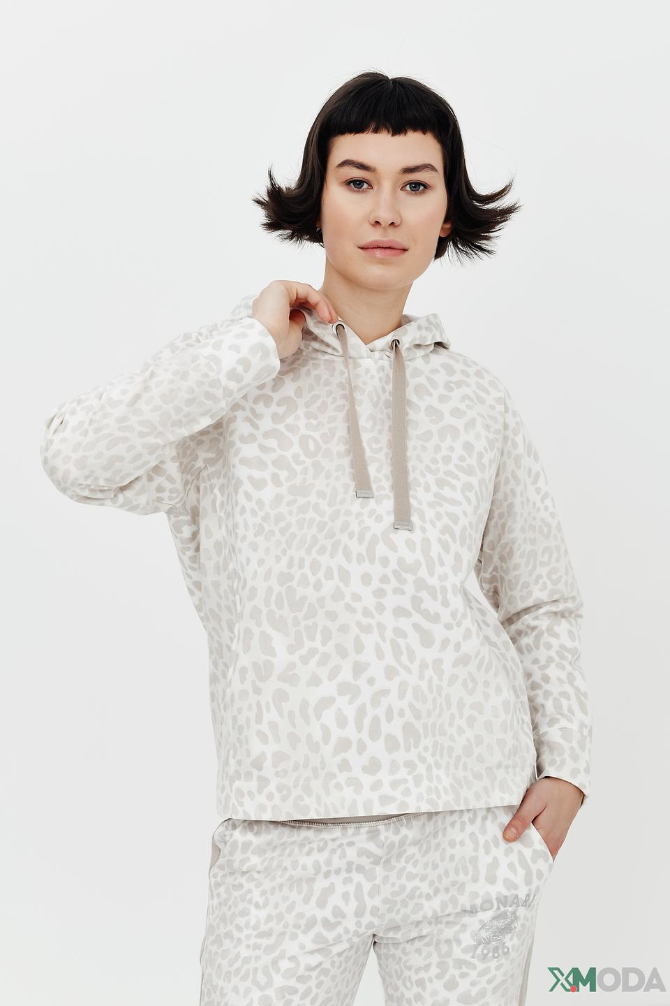 Пуловер Monari с леопардовым принтом