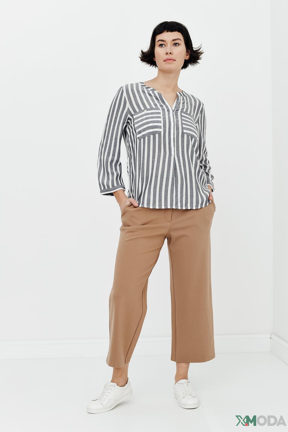 Брюки кюлоты Betty and Co бежевые