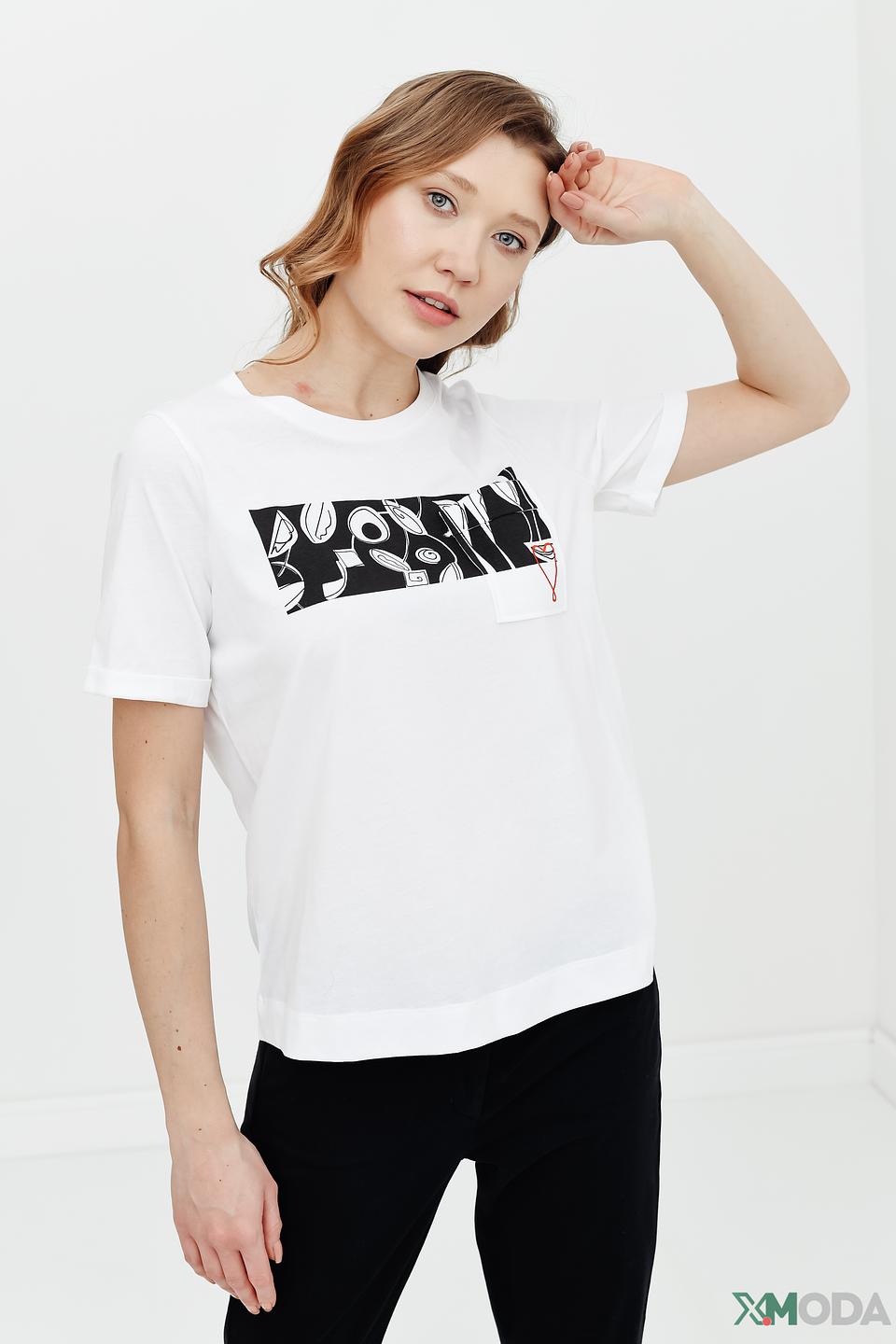 Футболка Luisa Cerano с принтом