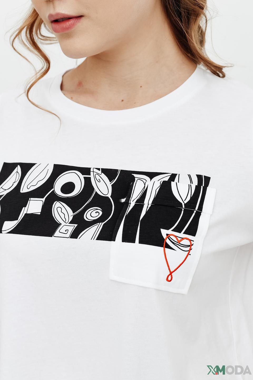 Футболка Luisa Cerano с принтом