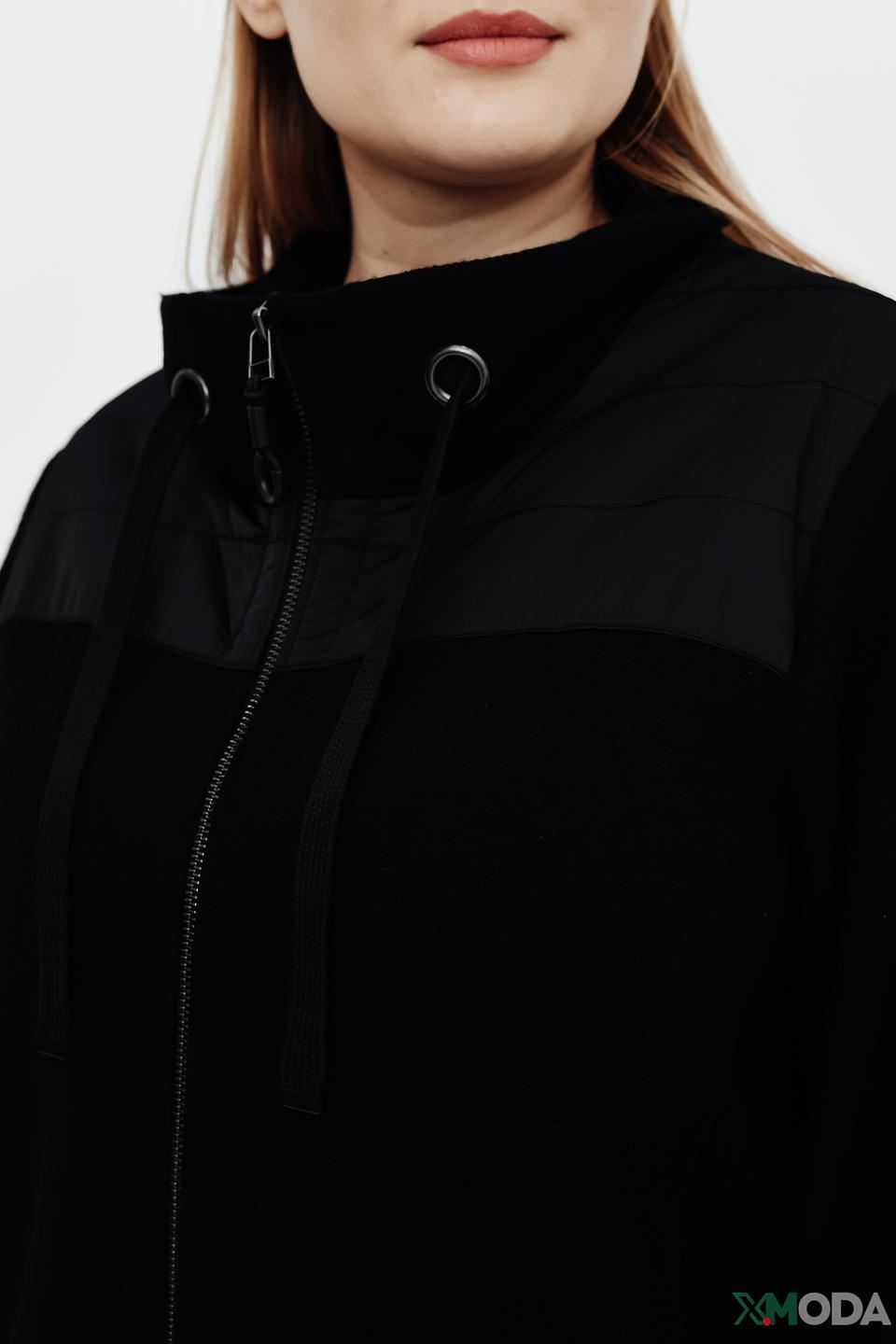 Пальто Doris Streich чёрное стеганое