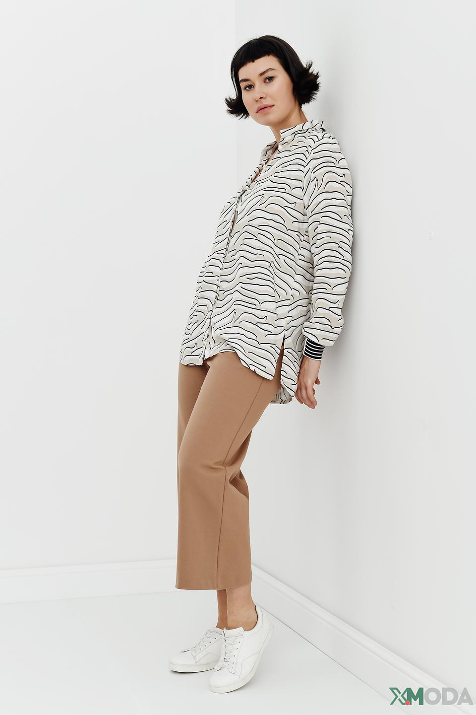 Рубашка Bianca с принтом зебра