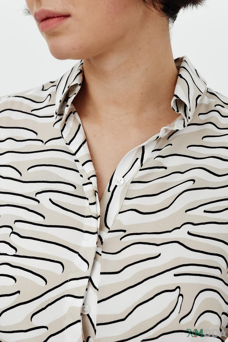 Рубашка Bianca с принтом зебра