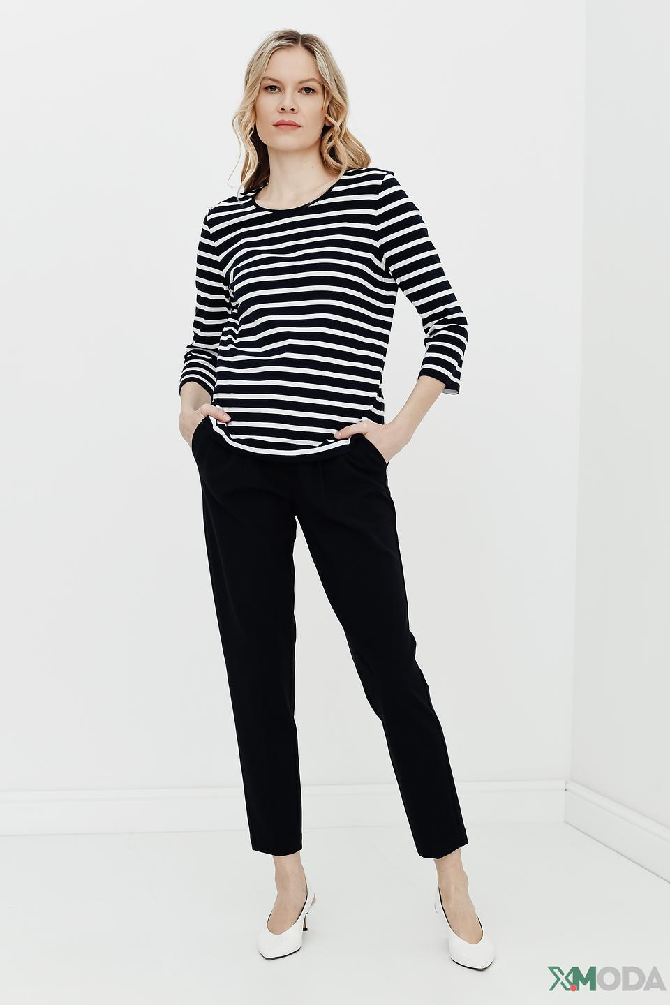 Брюки Cambio чёрные с поясом