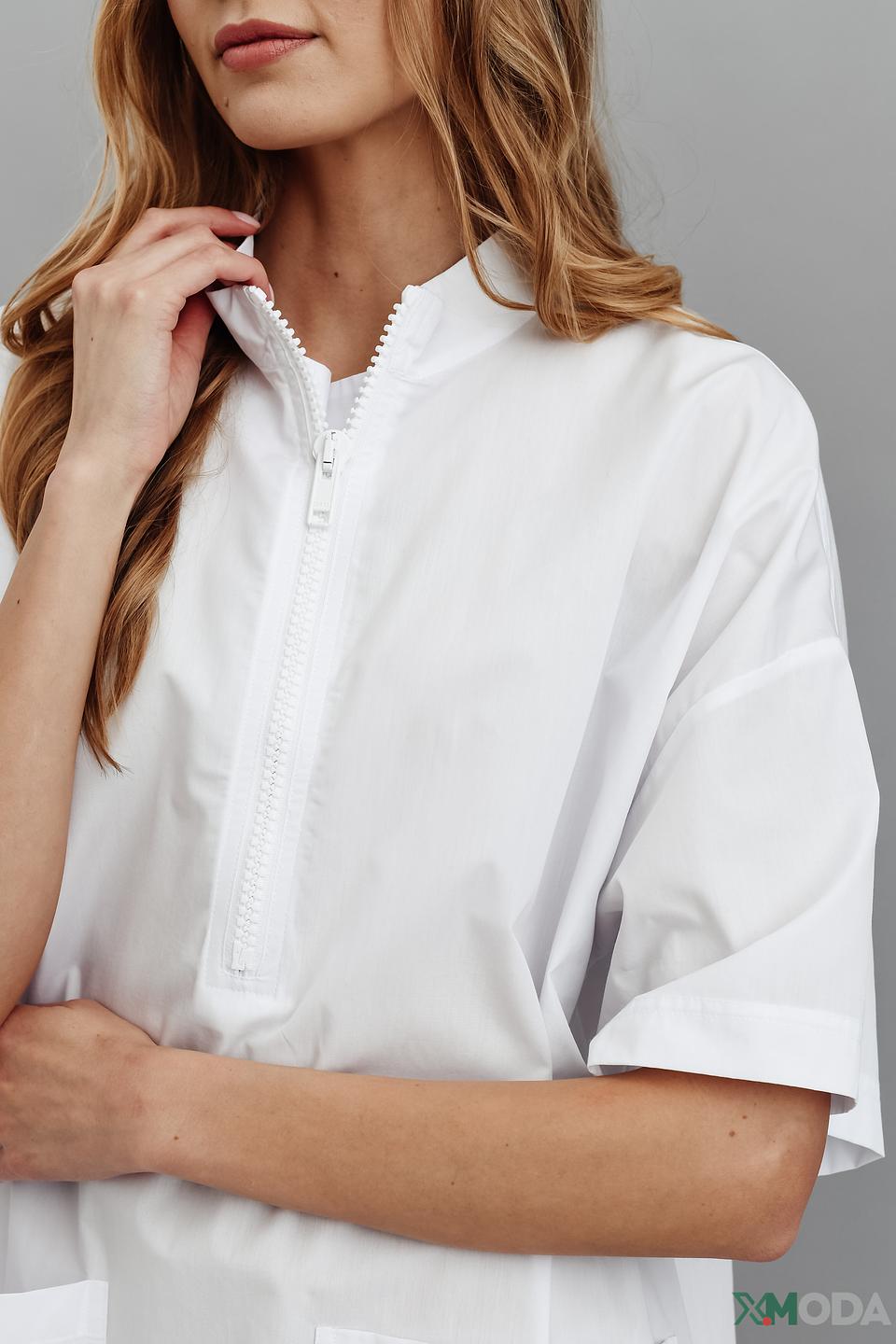 Платье Ice Play белое с карманом