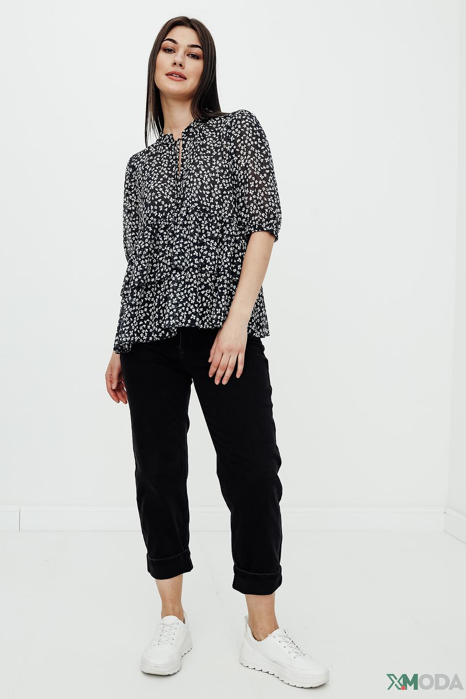 Блуза Hugo с цветочным принтом