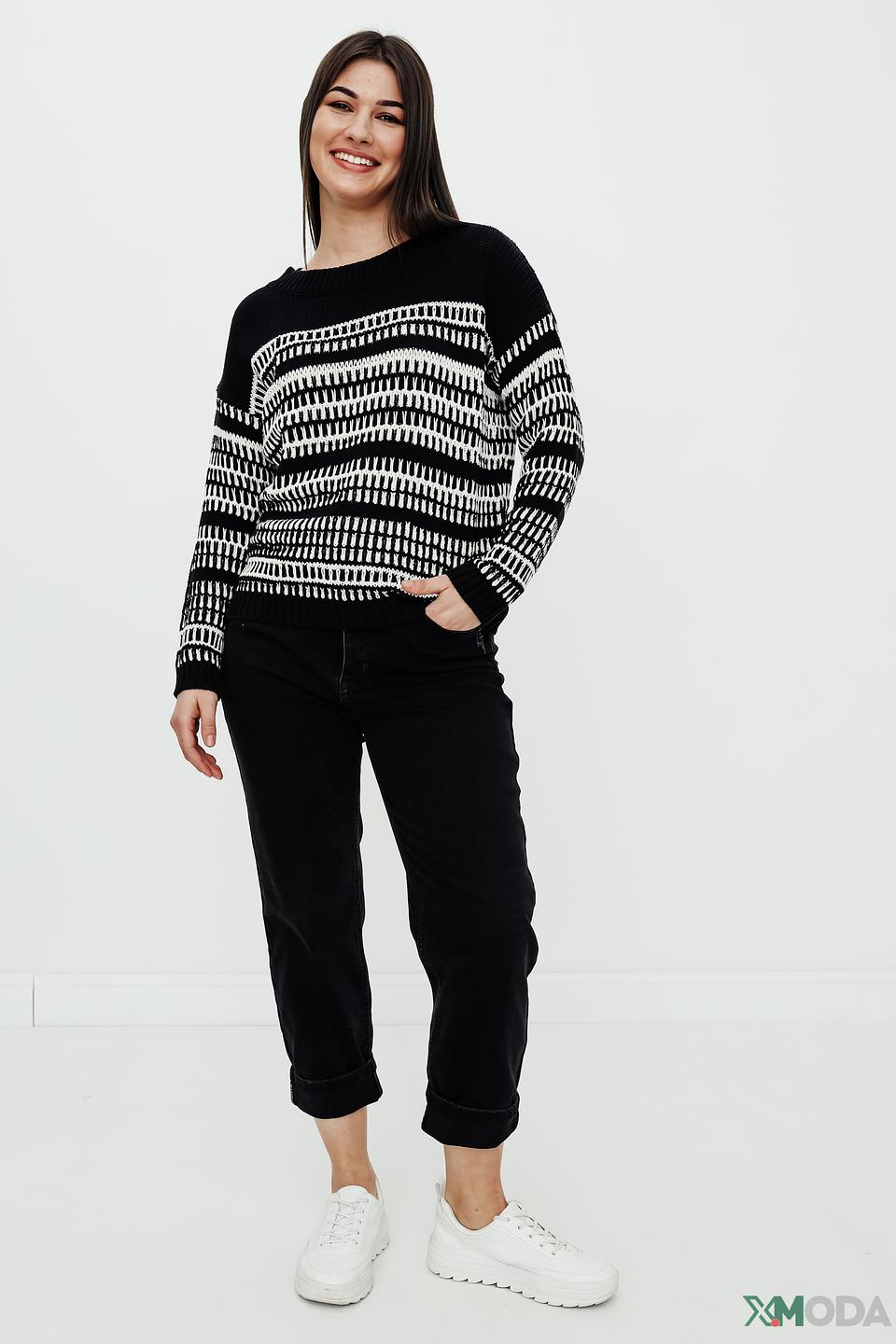 Джинсы Oui чёрные mom fit