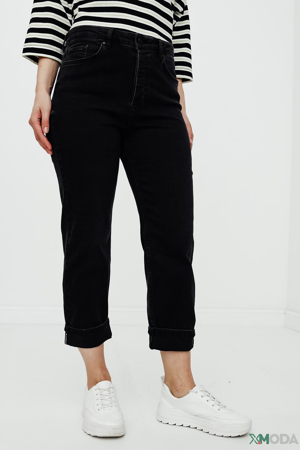 Джинсы Oui чёрные mom fit