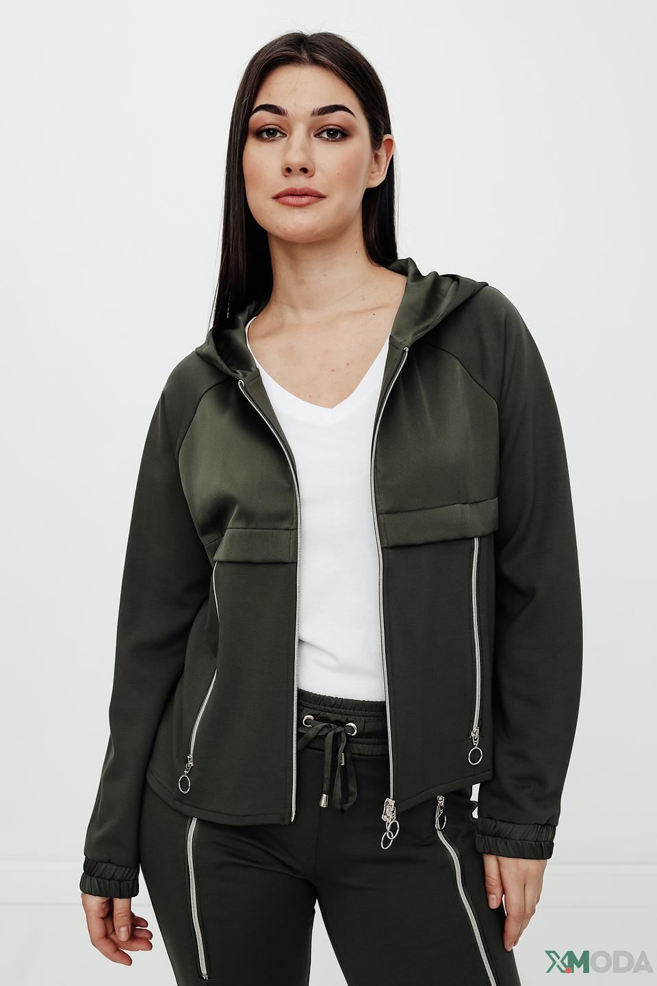 Жакет Betty Barclay хаки с капюшоном