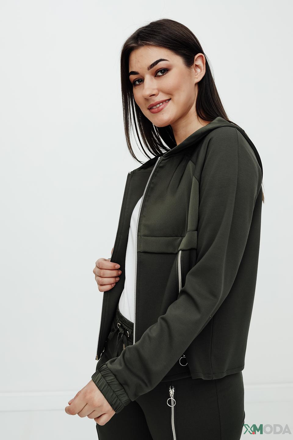 Жакет Betty Barclay хаки с капюшоном