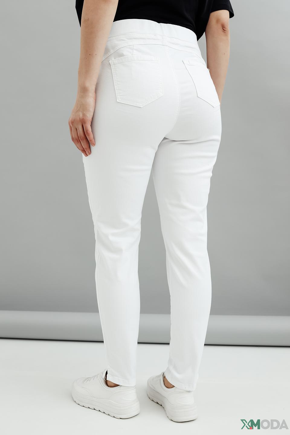 Брюки Elena Miro белые с эластаном