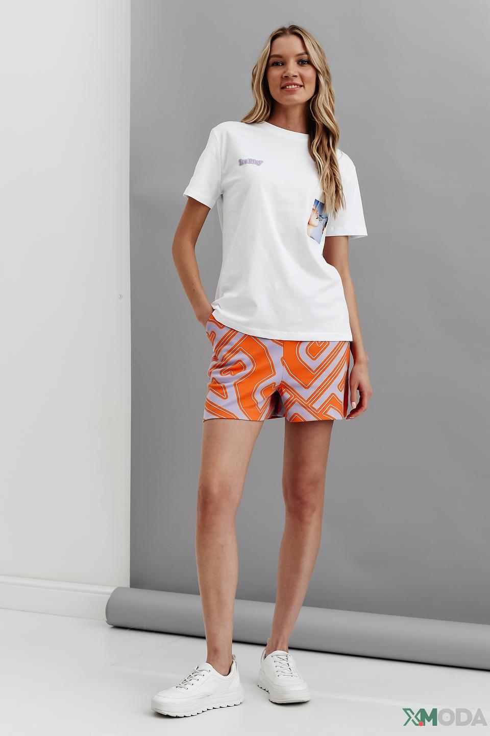 Шорты Ice Play с принтом оранжевый