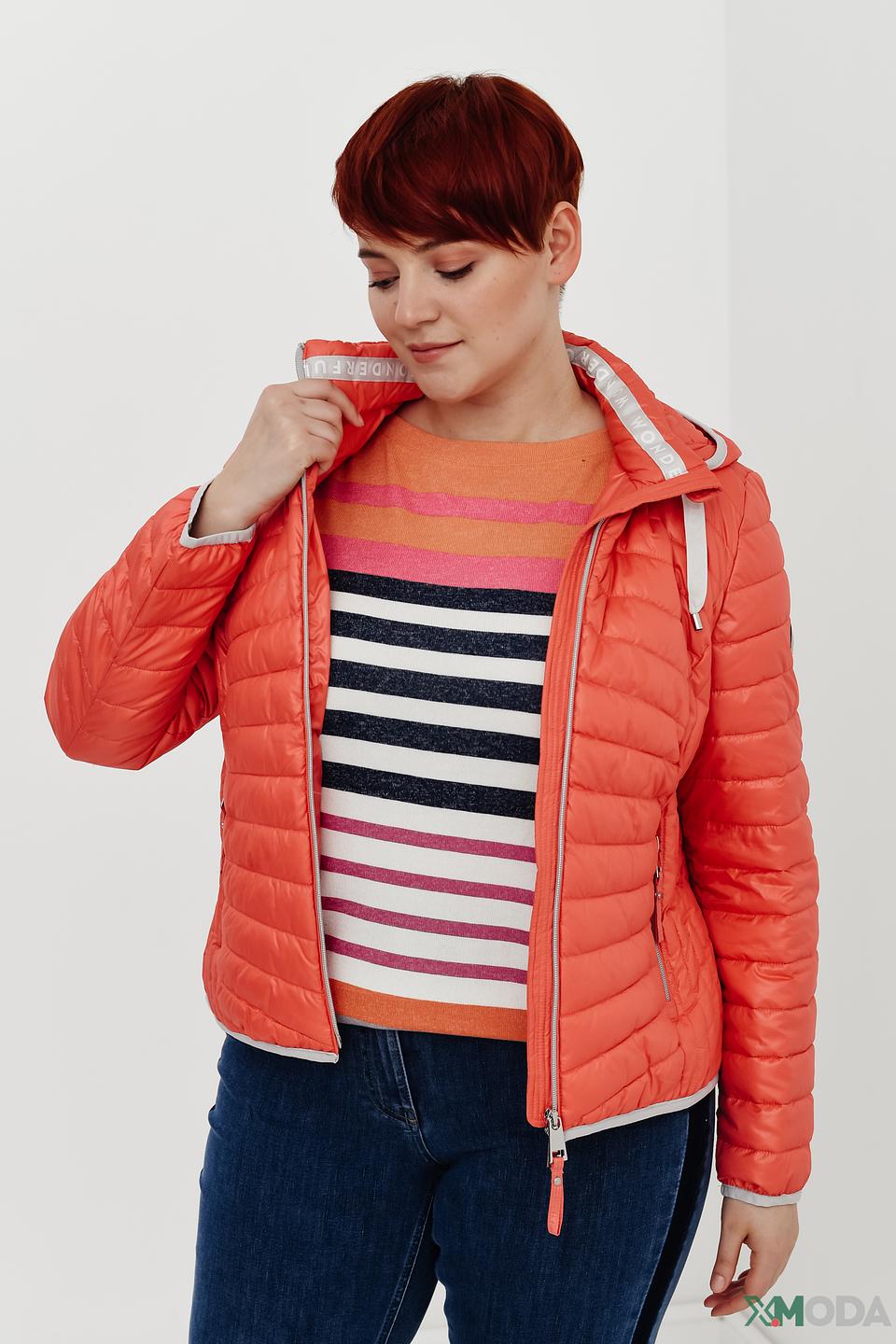 Куртка Lebek стеганая оранжевая