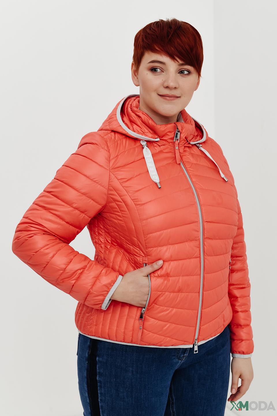 Куртка Lebek стеганая оранжевая