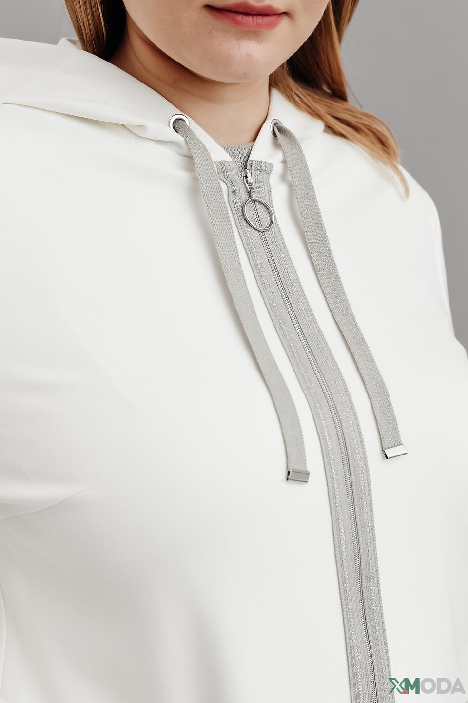 Жакет Frank Walder с капюшоном белый