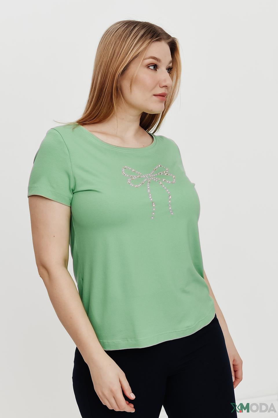 Футболка Eugen Klein с бантом лайм