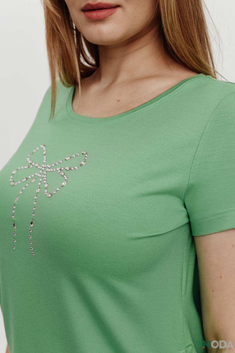 Футболка Eugen Klein с бантом лайм