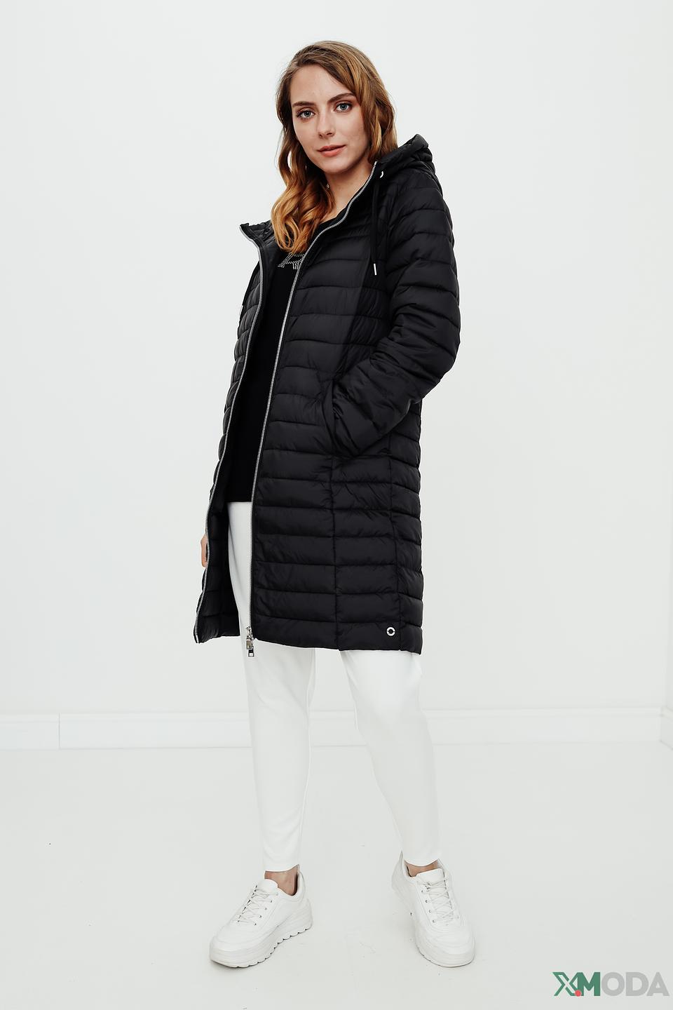 Пальто s.Oliver стеганое чёрное