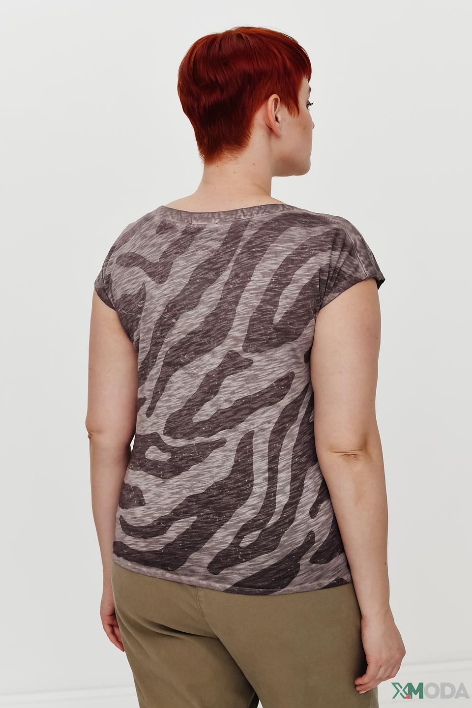 Блуза Via Appia с принтом зебра