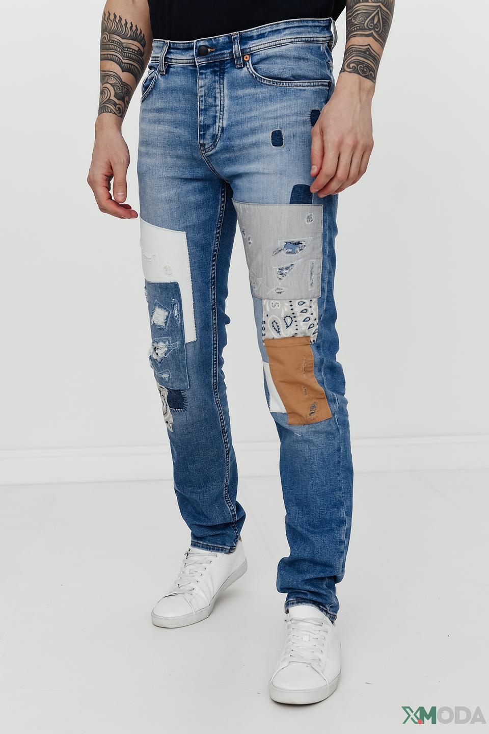 Джинсы Boss Casual с потертостями