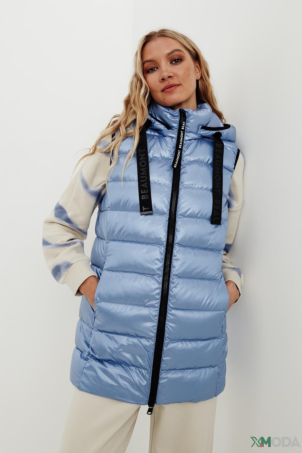 Жилет Beaumont стеганый голубой