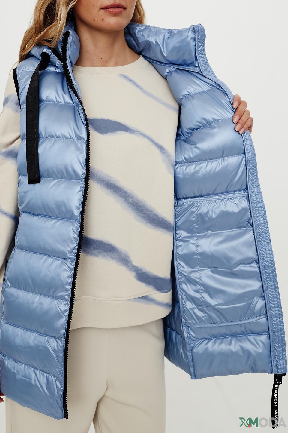 Жилет Beaumont стеганый голубой