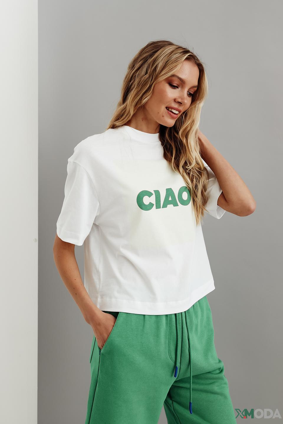 Футболка Rich and Royal с надписью "CIAO"