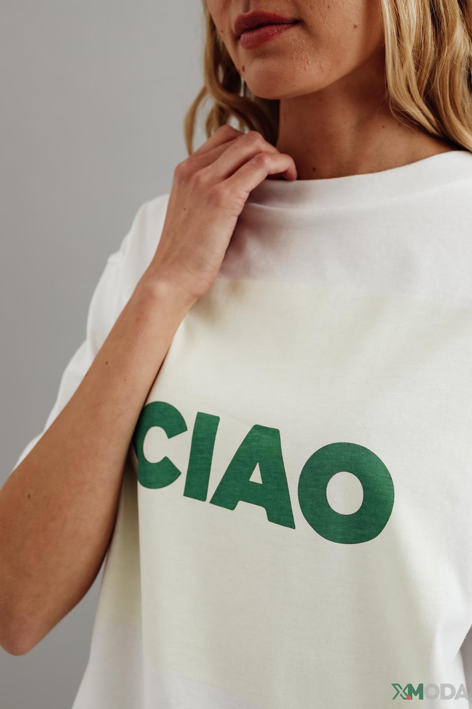 Футболка Rich and Royal с надписью "CIAO"