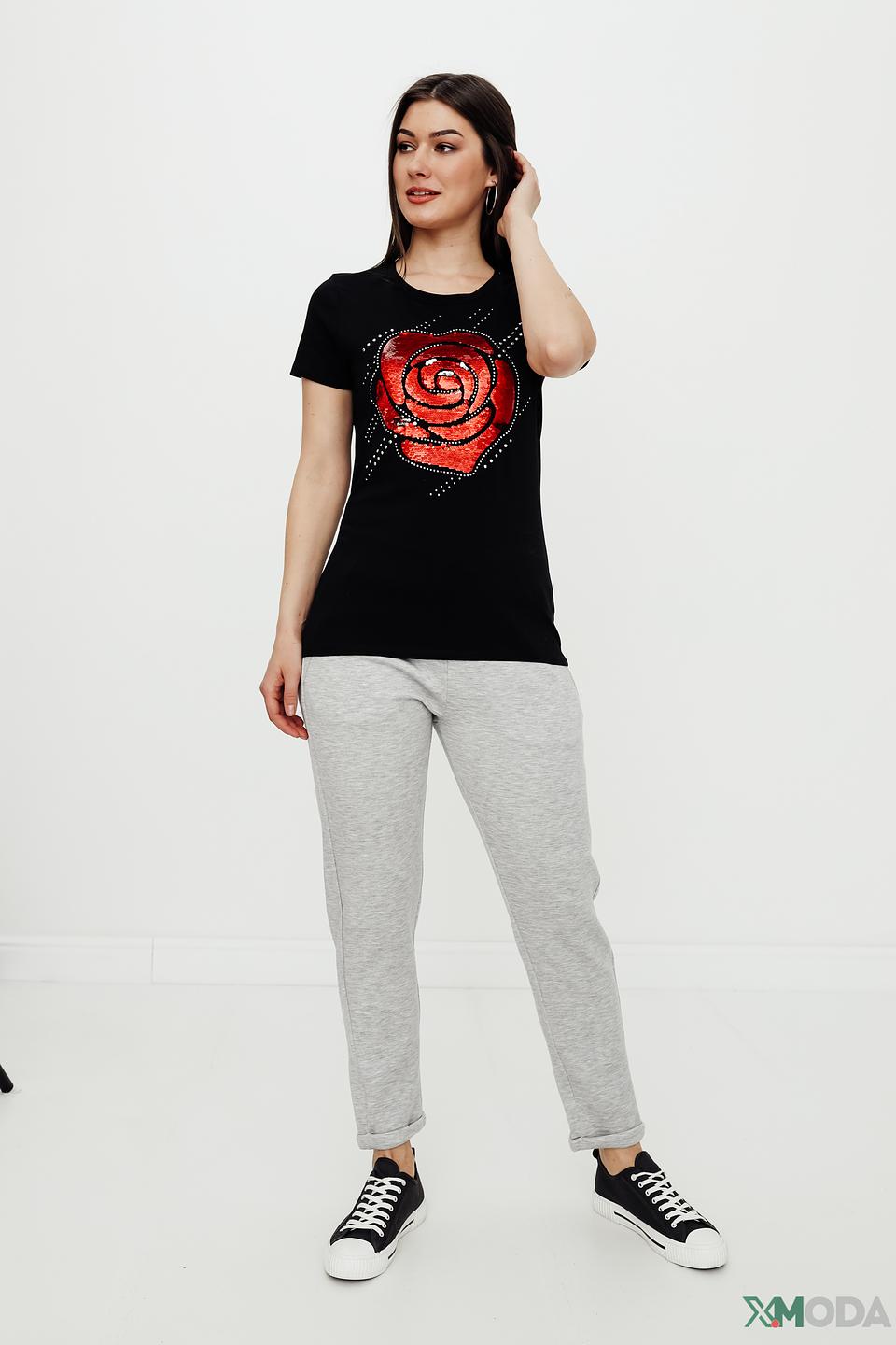 Футболка Pezzo с розой