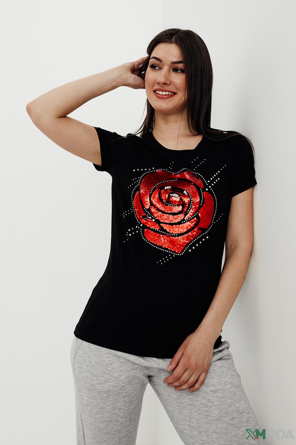 Футболка Pezzo с розой