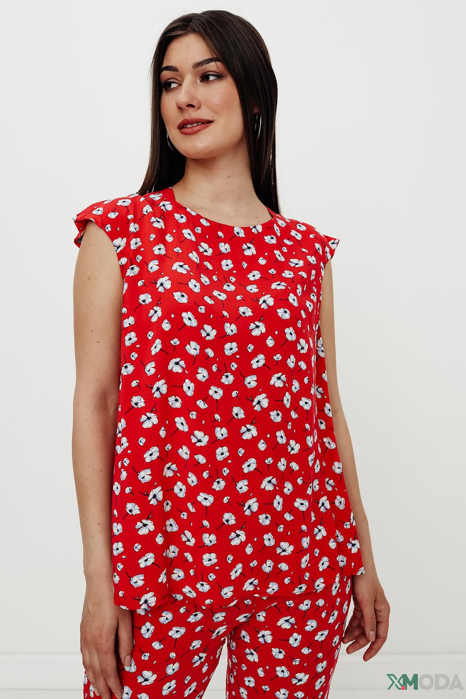 Блуза Pezzo с цветочным принтом