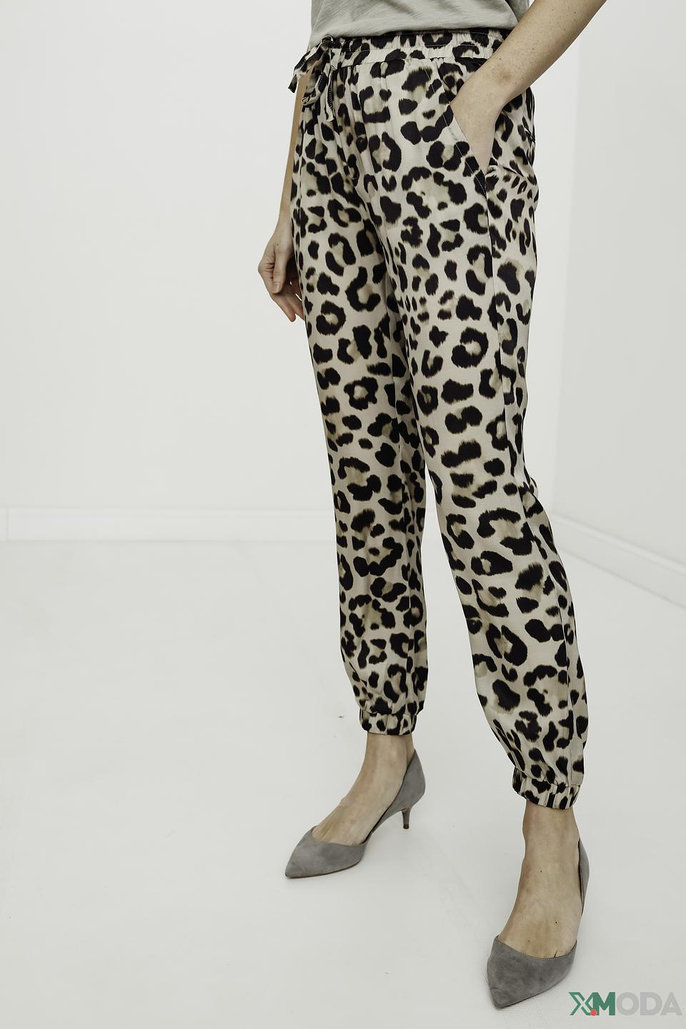 Брюки Catnoir с леопардовым принтом
