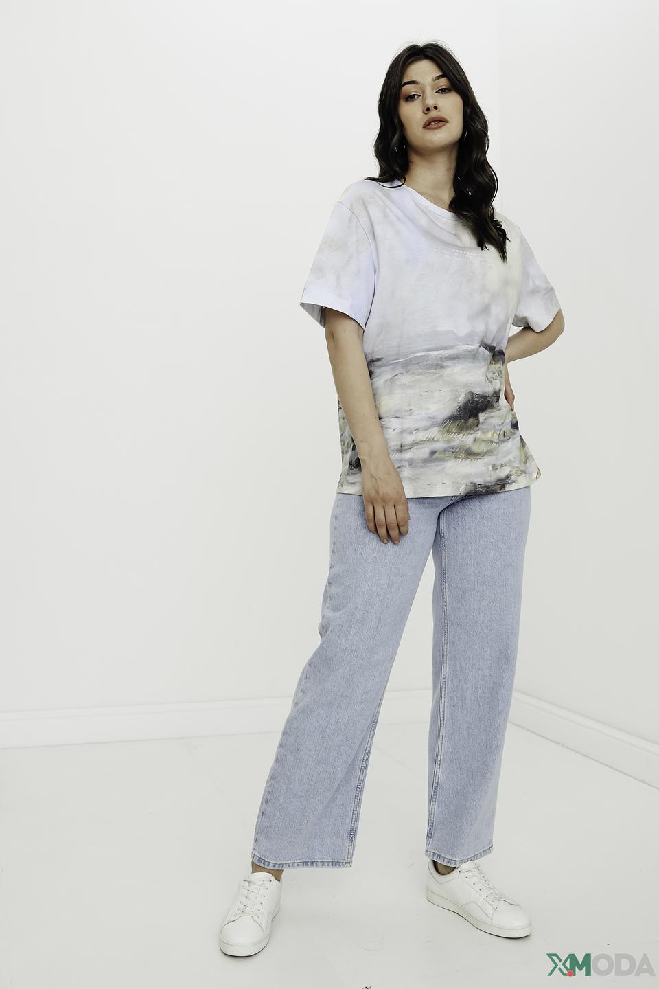 Футболка UNQ с принтом "Пейзаж"