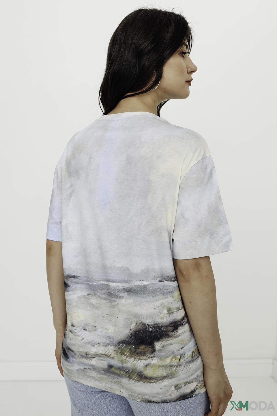 Футболка UNQ с принтом "Пейзаж"