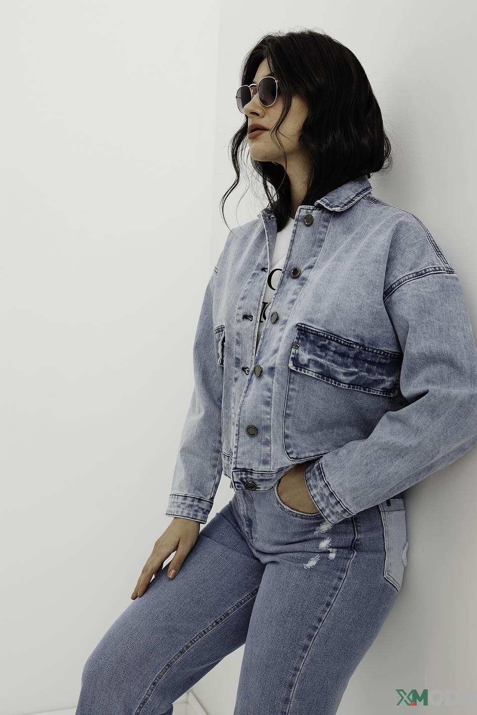 Жакет UNQ деним светло-голубой