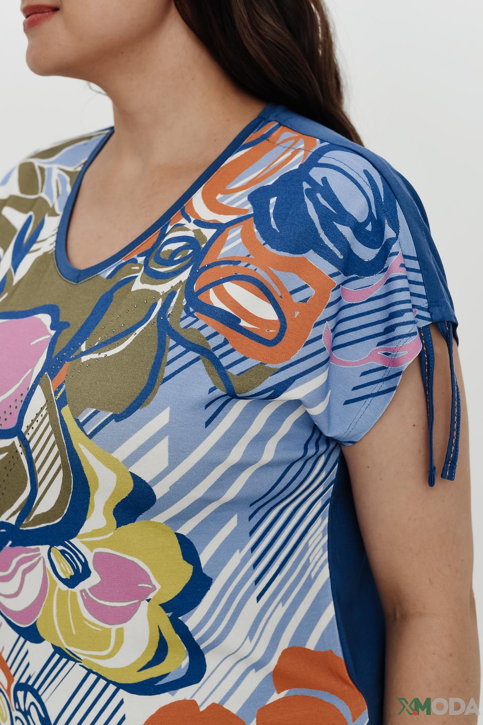 Блуза Lebek с цветочным принтом