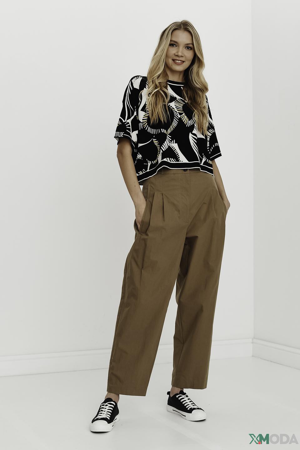 Брюки Twin Set кюлоты бежевые