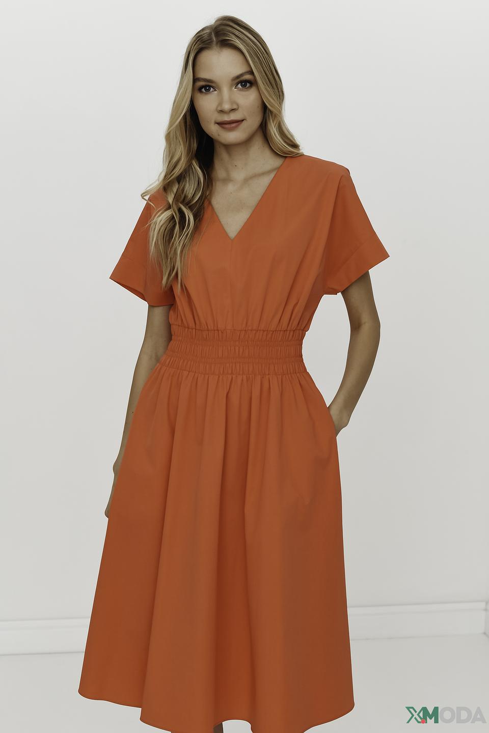 Платье Luisa Cerano оранжевое