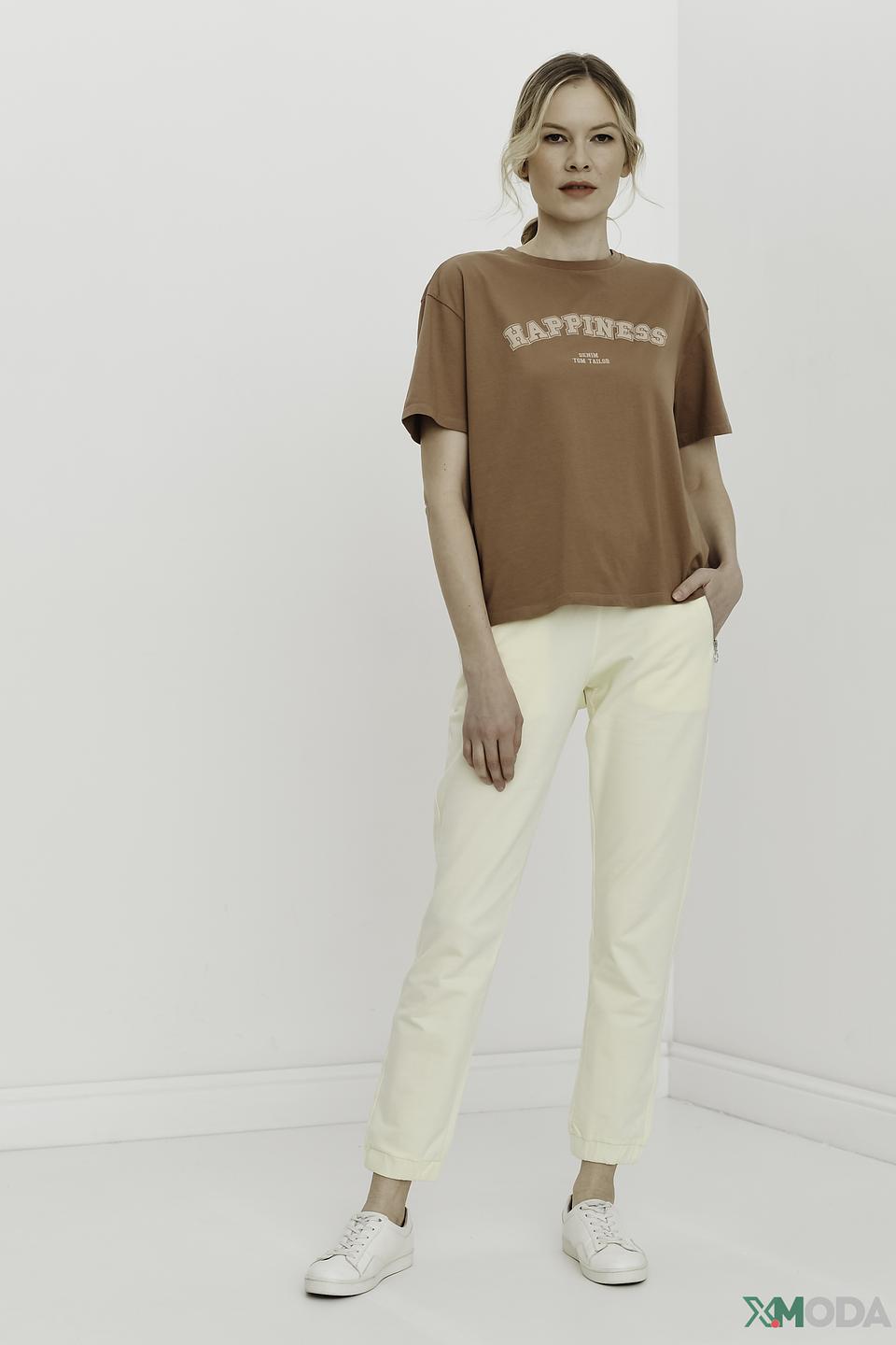 Футболка Tom Tailor denim коричневая