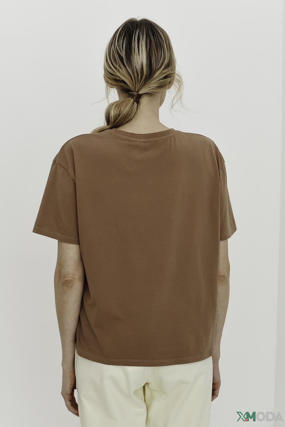 Футболка Tom Tailor denim коричневая