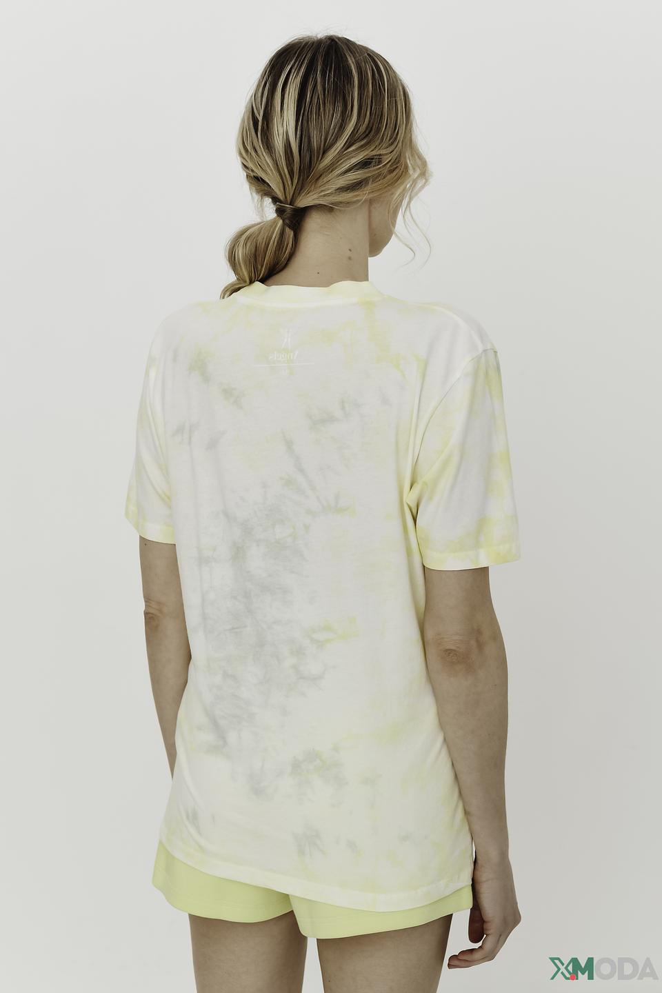 Футболка Angels tie-dye жёлтый