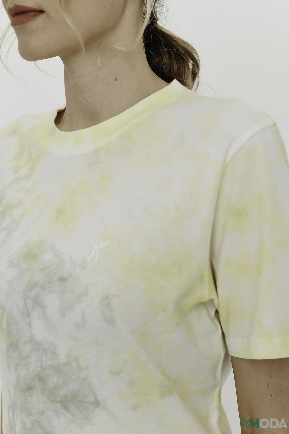 Футболка Angels tie-dye жёлтый